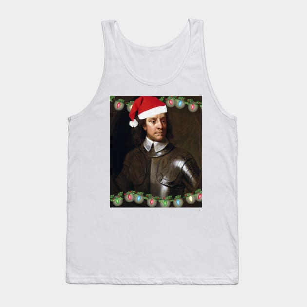 Oliver Cromwell Christmas Tank Top by spyderfyngers